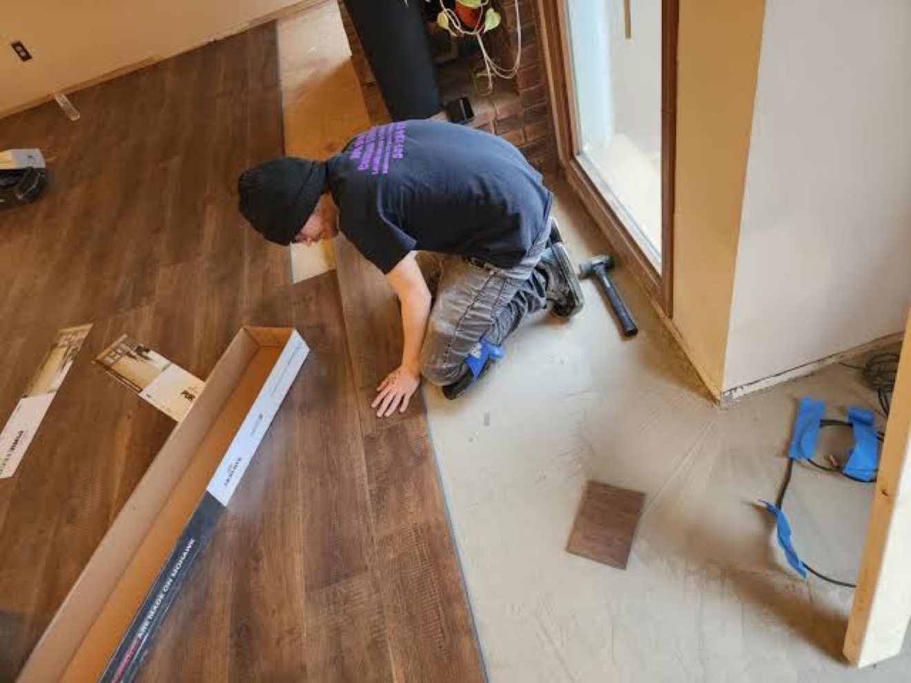 Ark Legacy dark flooring installation