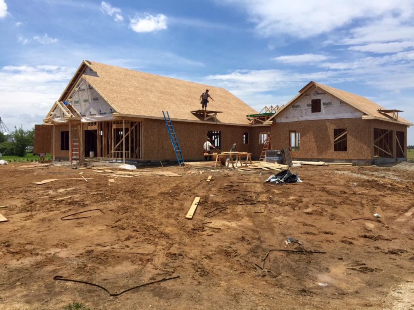 Ark Legacy roof framing in progress